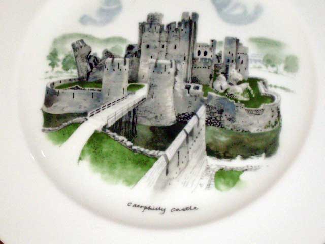 ウェッジウッド（Wedgewood）　プレート Watercolours of Castles… アンティーク 飾り用プレート