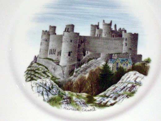ウェッジウッド（Wedgewood）　プレート Watercolours of Castles… アンティーク 飾り用プレート