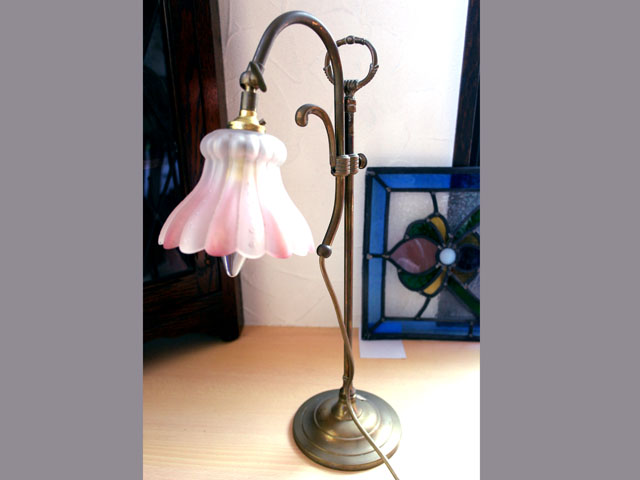 スタンドランプ　真鍮 アンティーク ランプ用ブラケット(テーブル・ウォール用等）