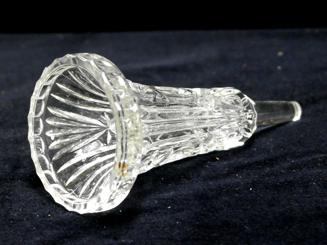 バーズ（花器）　カットガラス アンティーク クリアー系