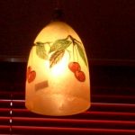 シェード　アールヌーボー　手描き