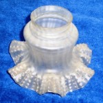 シェード　サテン　ホワイト　フリルド