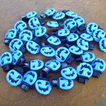 ボタン　ハロウィン　ブルー　1個　105円