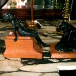 アール　ヌーボー期　　女人像　２点セット