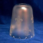 シェード　サテンホワイト　エッチング